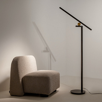 Торшер 80*30*189 см, LED, 3000К, Maytoni Emphaty MOD363FL-L14B3K черный