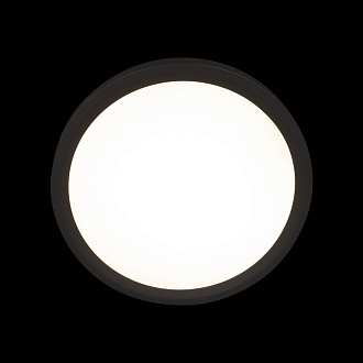 Потолочный светильник 30*3 см, 1*LED*24W 4000K черный LOFT IT Extraslim 10227/24 Black