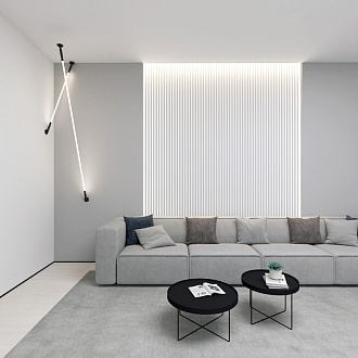 Светильник 30 см, 52W, 3000K, Denkirs Flex DK7503-BK, черный