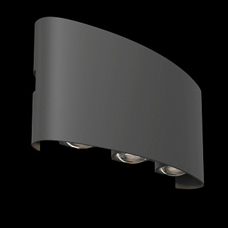Светодиодный светильник 17 см, 6W, 3000K, Maytoni Strato O417WL-L6GR3K, серый