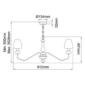 Люстра  Elstead Lighting , Арт. DL-ARMAND8-AB