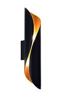 Бра *8*40- см, 2*G9*40W, Crystal Lux Lumina CLT 230W BL-GO, Черный/Золотой
