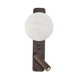 Настенный светильник 34 см, 9W, 2700K, Odeon Light Hightech Albergo 7163/9WL, бронза