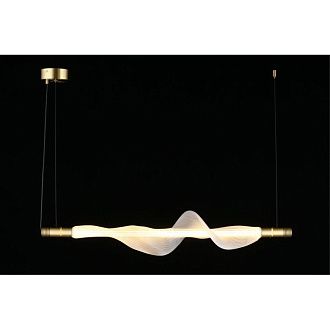 Подвесной светильник 100*20*60-200 см, 1*LED, 12W, 3000K, Aployt Adilin APL.647.03.12, латунный