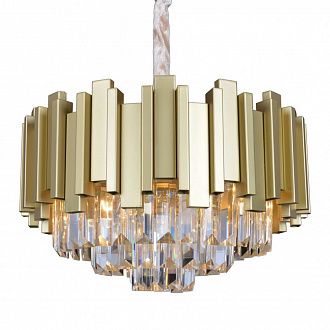 Подвесной светильник Omnilux Rapolla OML-72003-06, диаметр 50 см, золото-стекло
