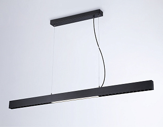 Светильник подвесной 120*3,5*7*130,5 см,  48W, 4200К, черный Ambrella Comfort LineTech FL5966