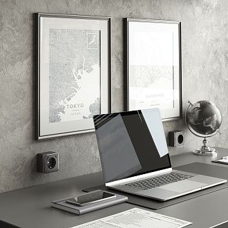 W5071704 Розетка с заземлением, шторками и USB тип A+C Gallant, графит рифленый Werkel, 4690389179617