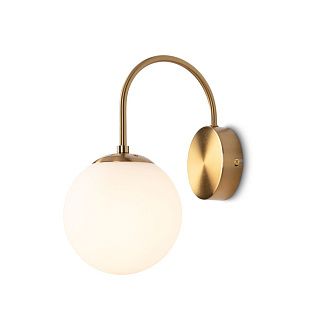 Бра 23*15*-29 см, 1*E14*40W, Freya  FR2065WL-01BS, Латунь