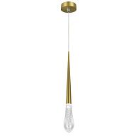 Подвес с декоративной насадкой (капля) 4W 282LM 24G 3CCT 3000/4000/6000K Punto mini Lightstar 807003-4 Латунь