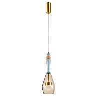 Подвесной светильник 44*14 см, 1*LED, 8W, 3000K Arte Lamp Coral A2405SP-9BR, Латунь