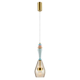 Подвесной светильник 44*14 см, 1*LED, 8W, 3000K Arte Lamp Coral A2405SP-9BR, Латунь
