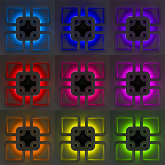 Светильник 55 см, 105W, 3000-5500K с Алисой Citilux Паркер Смарт CL225A255E, коричневый-кофе