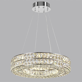 Люстра 60*60*120 см, 1 LED*52W, 4000 К, Odeon Light Panta, хром 4927/52L