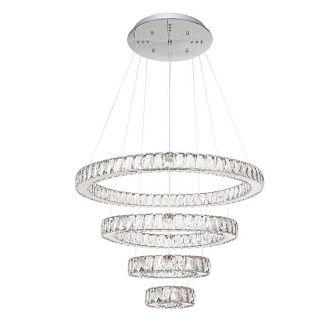 Светильник SPF-37568 CHROME/ХРОМ  D600+470+260+200/H1200/4/LED/120W 2.4G RIPPLE 24-09