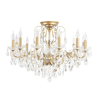 Светильник потолочный 88*62 см, 12*E14*40W Золото Crystal Lux MONTANA PL12