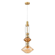 Подвесной светильник 25 см, 15W, 3000K, Arte Lamp Fiorato A2442SP-16PB, латунь