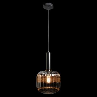 Подвесной светильник Loft IT 2070-B+BL, диаметр 20 см, черный