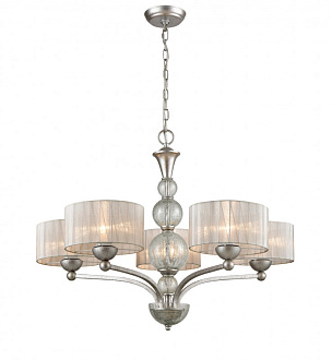 Подвесная люстра  81*172 см, 5*E27 серебро Vele Luce Friuli VL1235L05