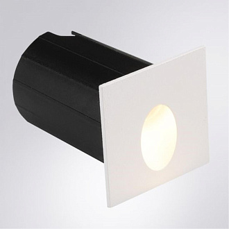 Встраиваемый светильник 6*5*5 см, 1*LED*2W 4200K Arte Lamp Piazza A3402IN-1WH белый, вр 4,5 см