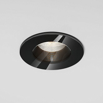 Светильник встраиваемый LED Elektrostandard Artis 7W 3000K 25096/LED, черный, вр 8,1 см