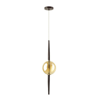 Светильник 15 см Odeon Light Lazia 4684/1, черный-янтарный