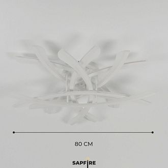 Светильник потолочный SPF-9454 WHITE/БЕЛЫЙ D800/H100/8/LED/2*136W 2.4G SPIT 24-03 (1 из 2шт в коробке)