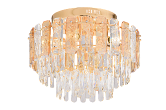 Люстра 370*520, 7+6*E27+LED, 60W+6*3W Sfera Sveta Хрусталь (Эконом) 2291/7+6 FGD, Золото