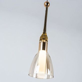 Подвесной светильник 12.5*80/200 см, LED 6W 3300К MODESTYLE MS.1631.1 золото/черный
