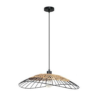 Подвесной светильник 55 см, Arte Lamp Woodstock A7061SP-1BK, черный