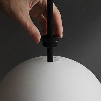 Подвесной светильник White beads Pendant 25*25*85 см, 3*LED*7W, 3000K, ImperiumLoft 40.2133-0, Чёрный