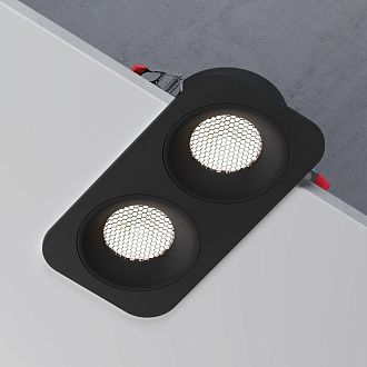 Светильник встраиваемый Tetro 20W 4000K черный IP44 15277/LED Elektrostandard  4690389217937, a071317