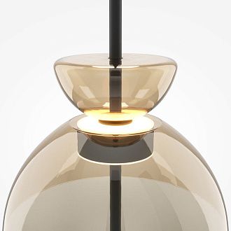 Подвесной светильник 25*25*348 см, LED*12W, 3000K, Maytoni Bangkok MOD185PL-L12CG3K2, черный