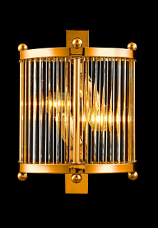 Бра 20*14 см, Crystal Lux TADEO AP2 GOLD/TRANSPARENTE Золото