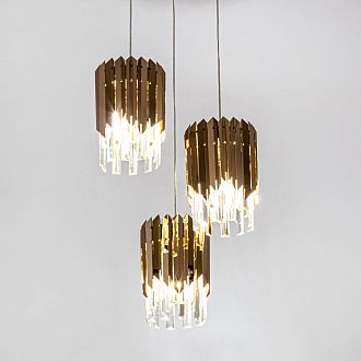 Подвесная люстра 50*50*130 см, Е 27 3x60W, Золото MODELUX ML.20208.3 GD