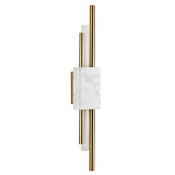 Светодиодный светильник 60 см, 10W, 3000K, Odeon Light MARMI 4359/10WL, золото-белый мрамор