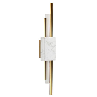 Светодиодный светильник 60 см, 10W, 3000K, Odeon Light MARMI 4359/10WL, золото-белый мрамор