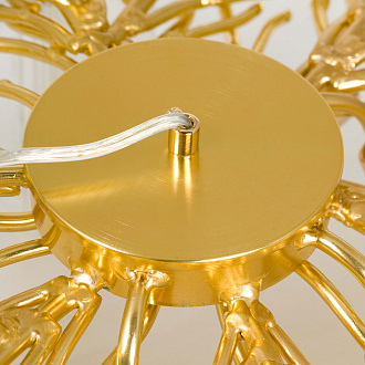 Люстра подвесная 60*80 см, 9*G9*5W  Lussole Mesa LSP-8851 блестящее золото