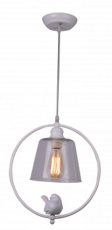 Подвесной светильник с птичкой Arte Lamp Passero A4289SP-1WH, белый