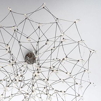 Подвесная люстра 100см, LED, 100Вт, 3000 / 6000K, Modelux ML.5602.1200P СН Хром