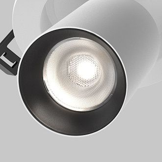 Встраиваемый светильник 12 8 см, LED*7W, 4000K, Maytoni FOCUS LED 50° C071CL-7W4K-WB, Белочерный, вр 8,5 см