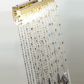 Настенный светильник 28*74 см, 10W, 3000K, Odeon Light Hall Afina 5420/10WL, бронза