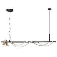 Светодиодный светильник 144 см, 30W, 3000K, Odeon Light CORDA 4397/30L, черный