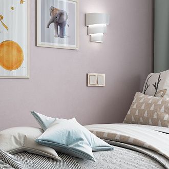 W1110162 Выключатель одноклавишный с подсветкой, айвори матовый Werkel, 4690389184574