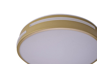 Накладной светильник 30*3 см, LED, 36W, 4000K Zortes Gabby ZRS.90610.30, латунный
