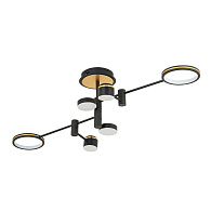 Светильник 120*40*29 см, LED 40W, 3000 / 6000K, Черный, Золото LED4U L3120-6