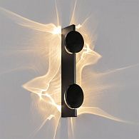 Настенный светильник 40 см, 10W, 3000K, Loft IT Flame 10452/2W Black sand, черный