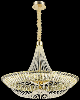 Подвесная люстра 91*128 см, LED, 70W, 3000К, Wertmark DARIA WE103.91.303 золотой