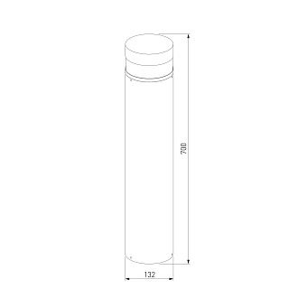 Садово-парковый светильник 1532 TECHNO LED 3000K чёрный 1532 TECHNO LED черный Elektrostandard  4690389219184, a072085
