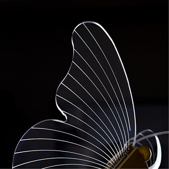 Светильник с бабочками 27 см, 14W, 4000K Arte Lamp DARCY A2187SP-2GO золото