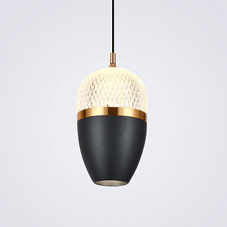 Подвесной светильник 10*8*200 см, LED 10W, 4200K, Черный LED4U L8754-1 GR